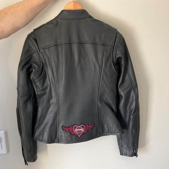 Harley Davidson Leather Riding Jacket - Picture 2 of 4
